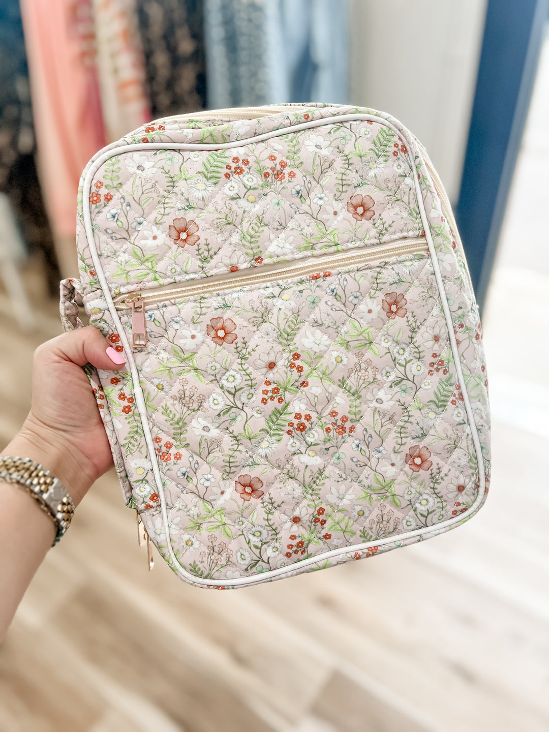 Floral patterned bible holder