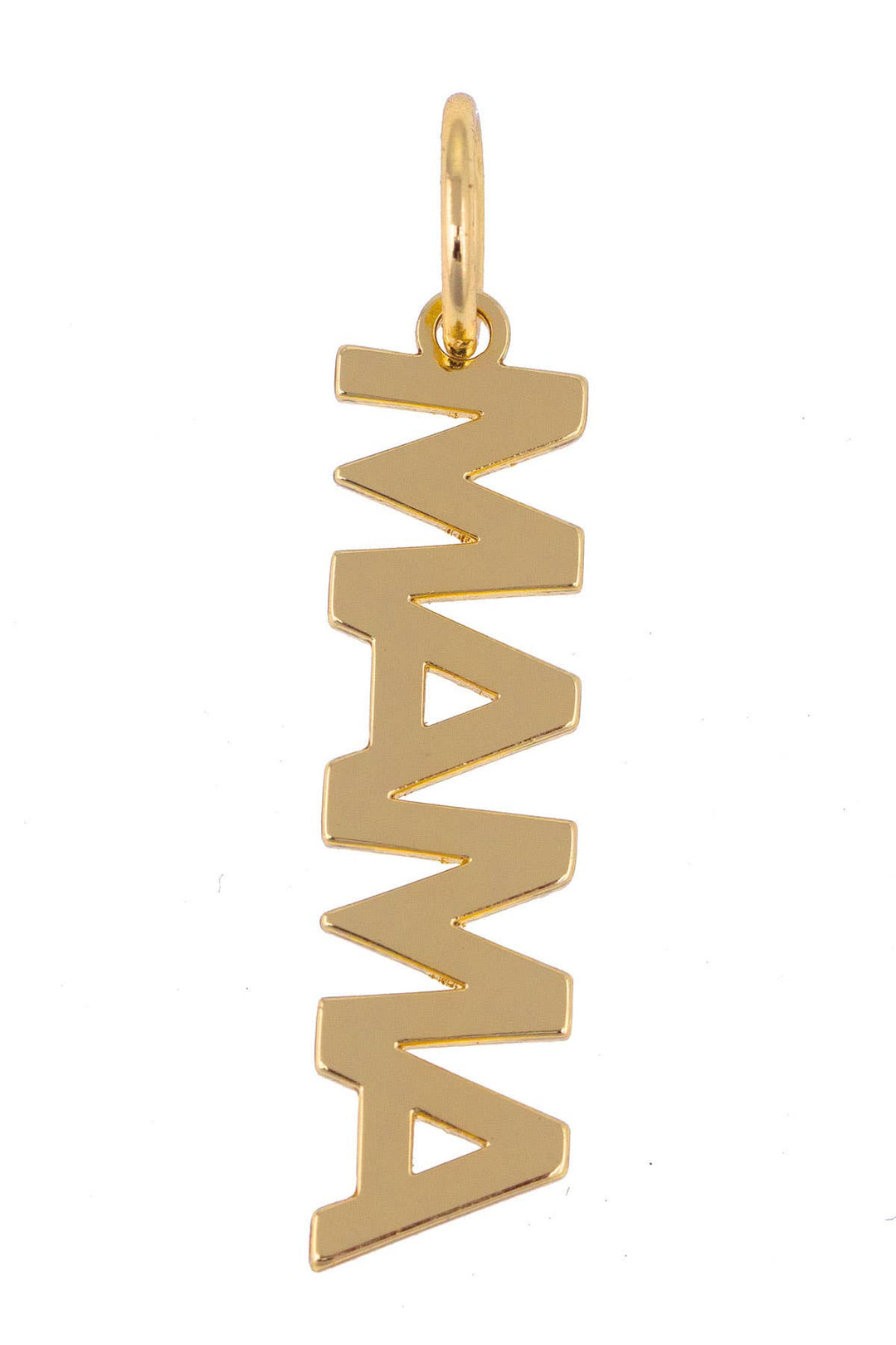 Gold 'MAMA' charm pendant