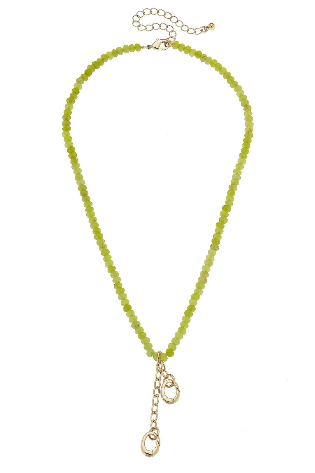 a great beaded necklace with attachments for charms