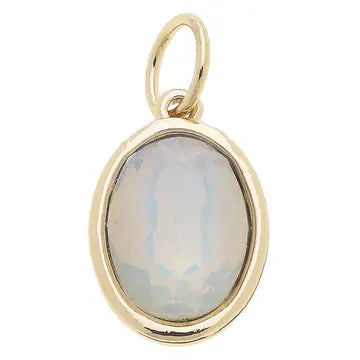 October charm with gold accent