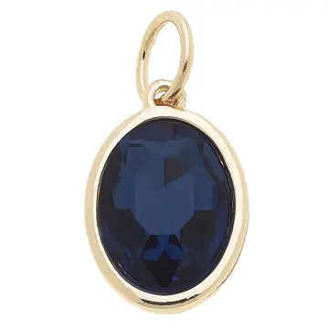 September charm with gold accent