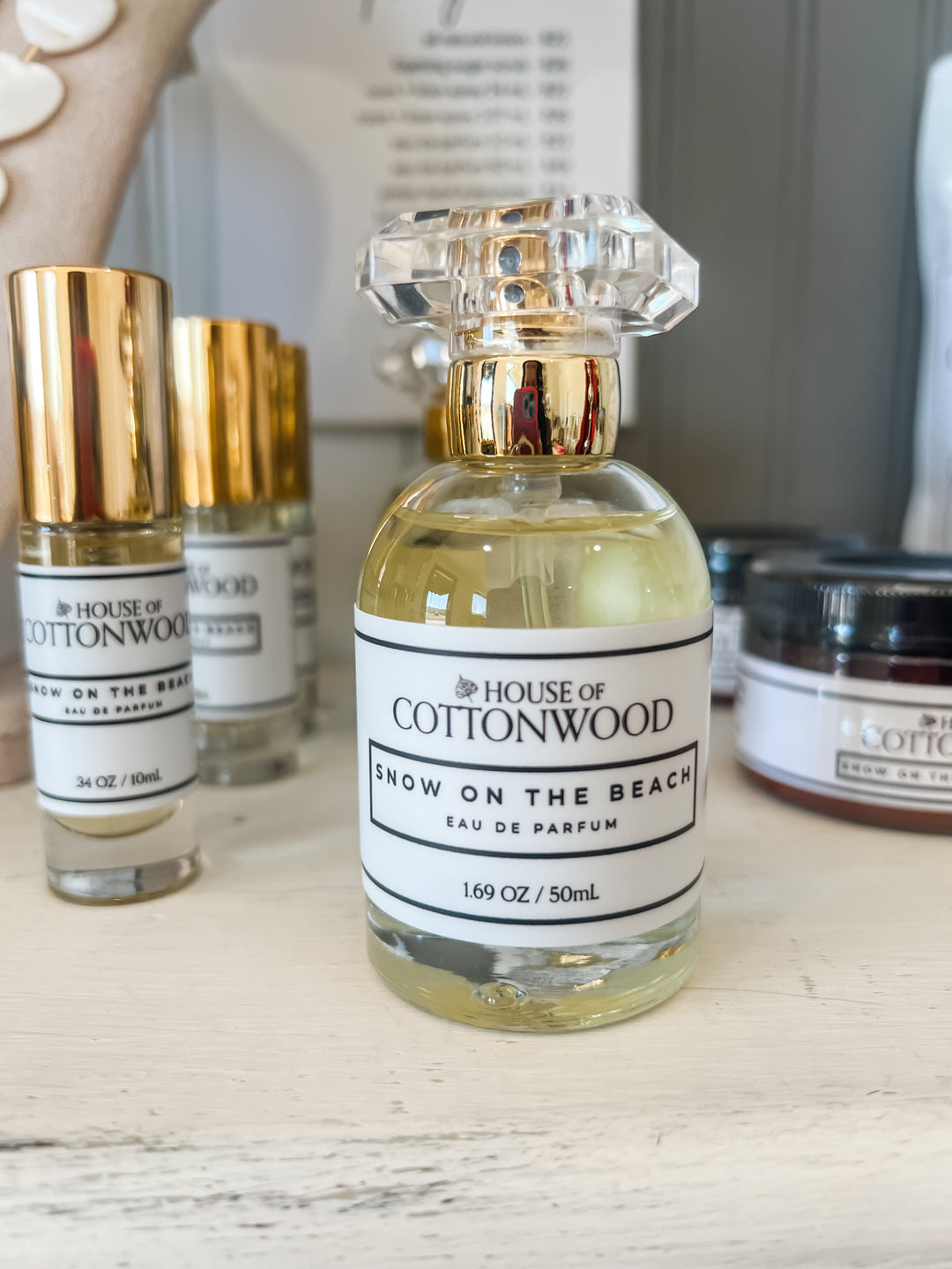 A bottle of House of Cottonwood &