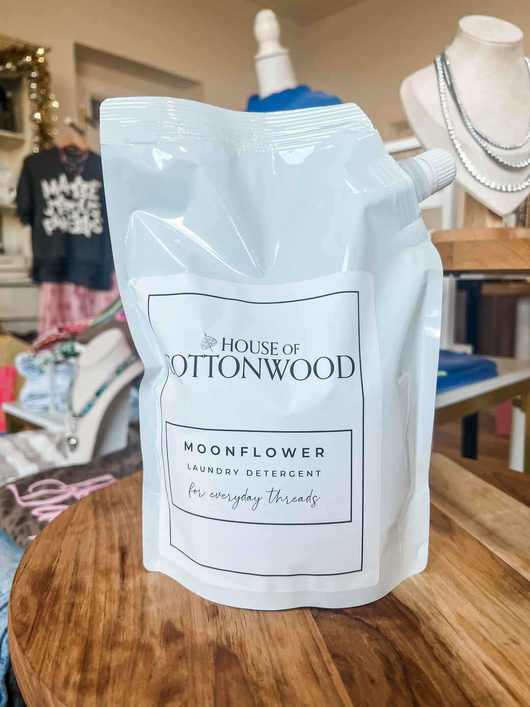 House of Cottonwood Moonflower laundry detergent refill bag