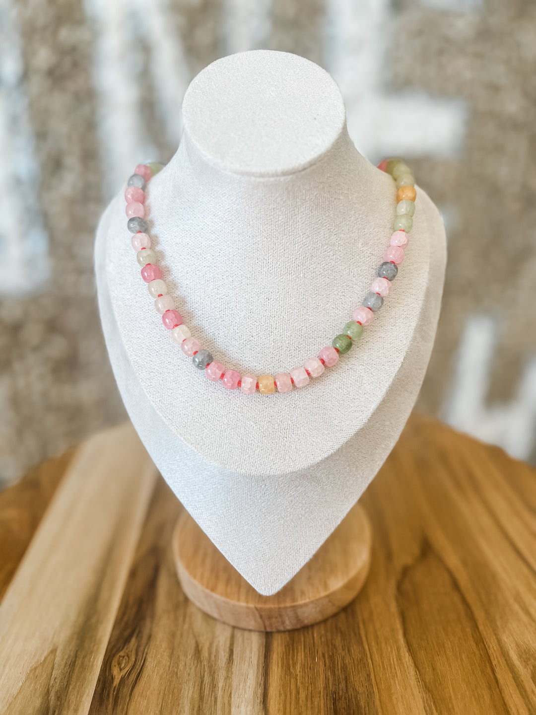 Colorful beaded necklace