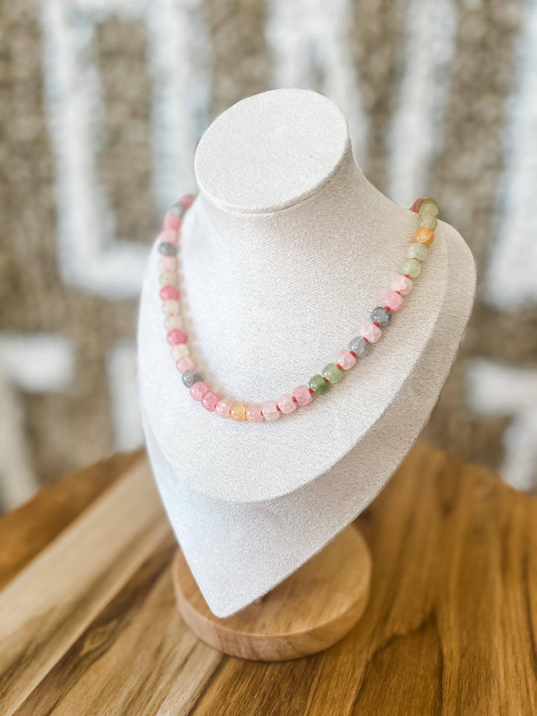 Colorful beaded necklace