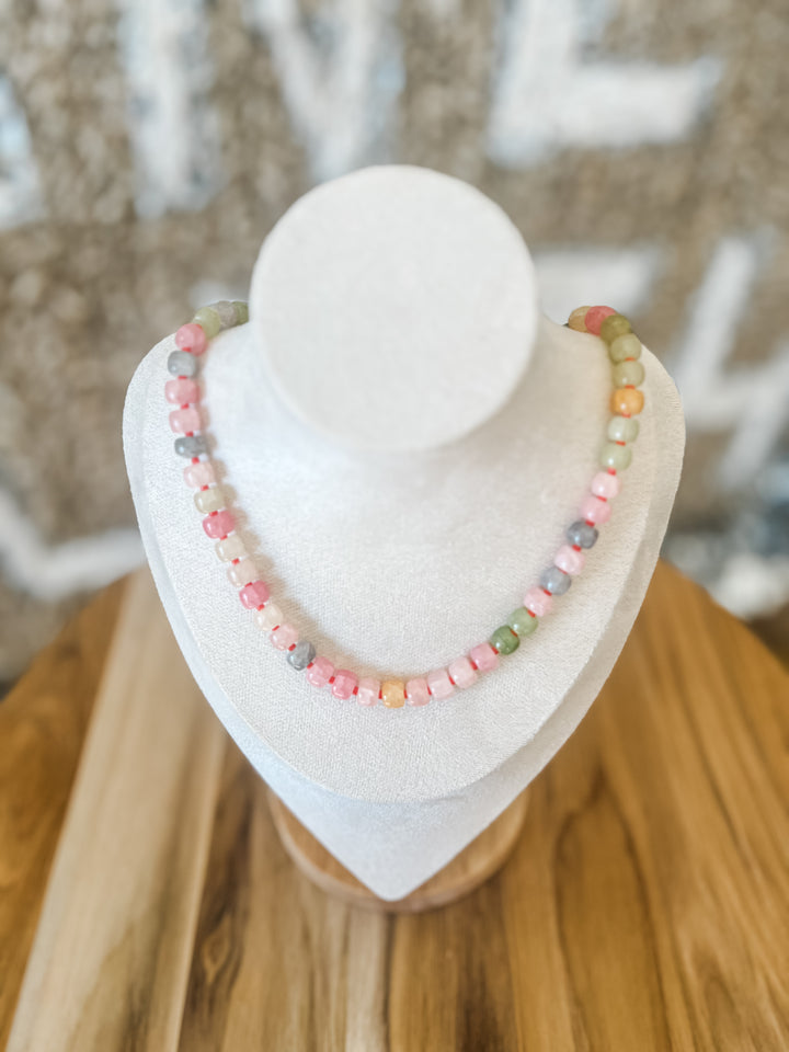 Colorful beaded necklace