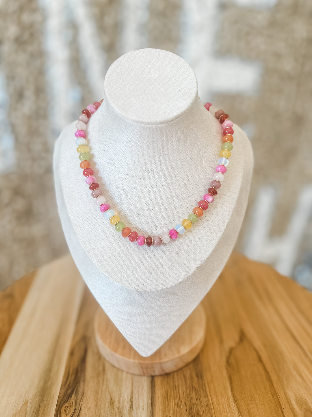 Colorful beaded necklace