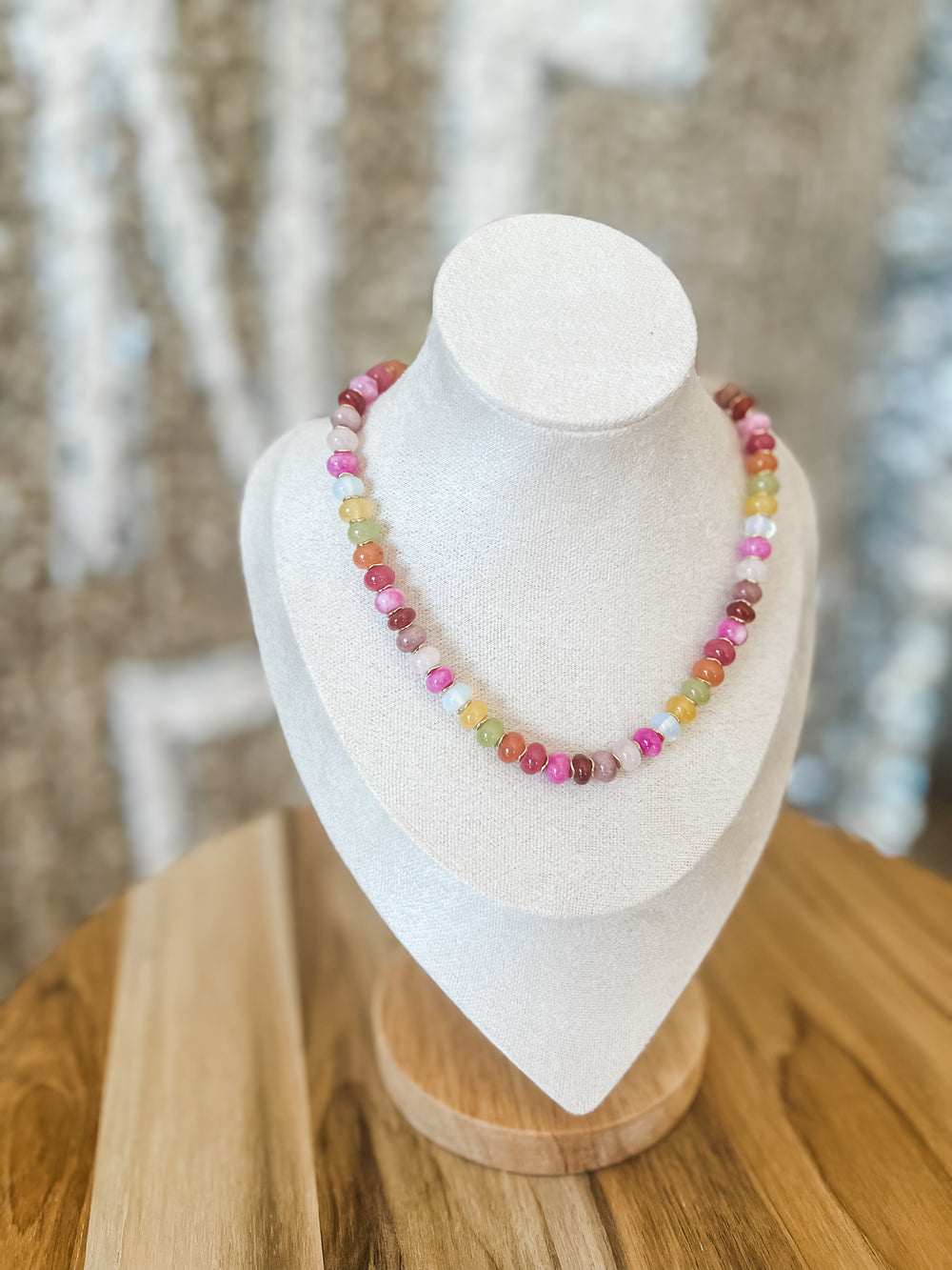 Colorful beaded necklace
