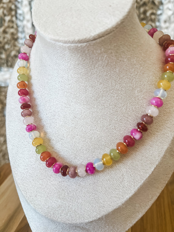 Colorful beaded necklace