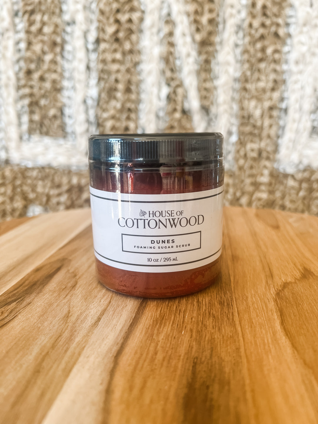 Jar of 'Dunes' sugar scrub from House of Cottonwood
