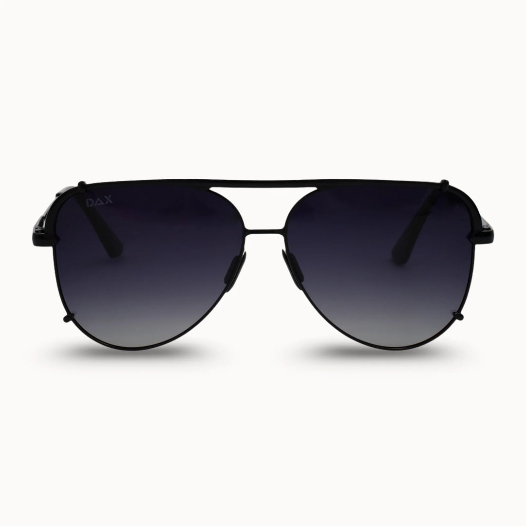 Black sunglasses with gradient lenses