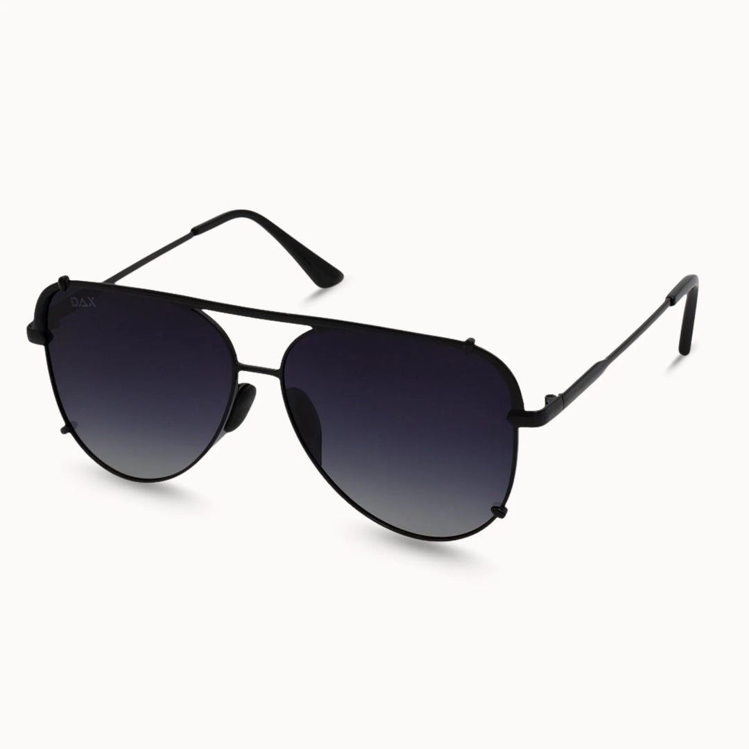 Black aviator sunglasses