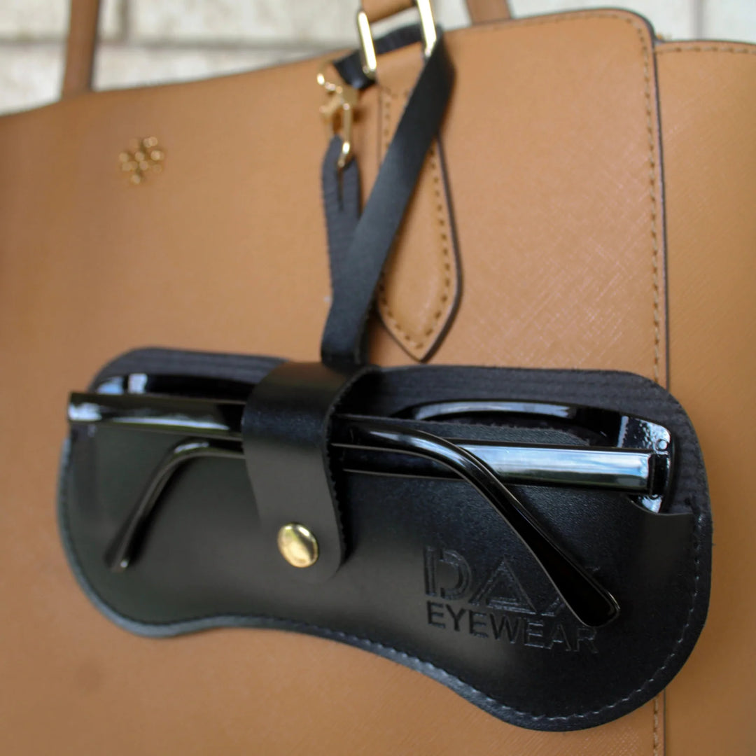 Black eyewear case with &