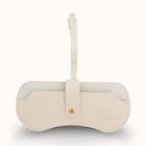 beige colored eyewear case