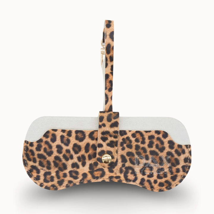 Leopard print eyewear case