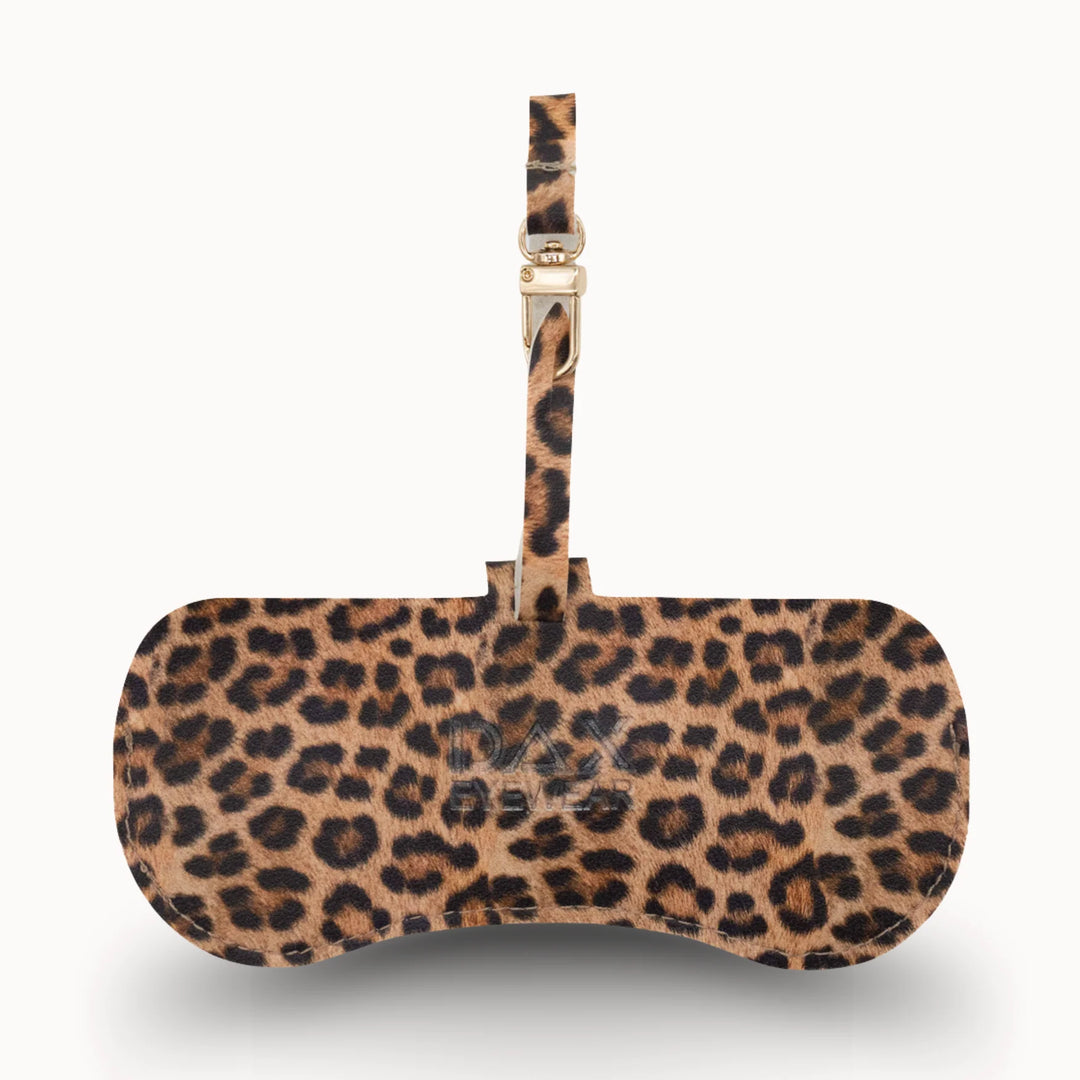 Leopard print eyewear case 