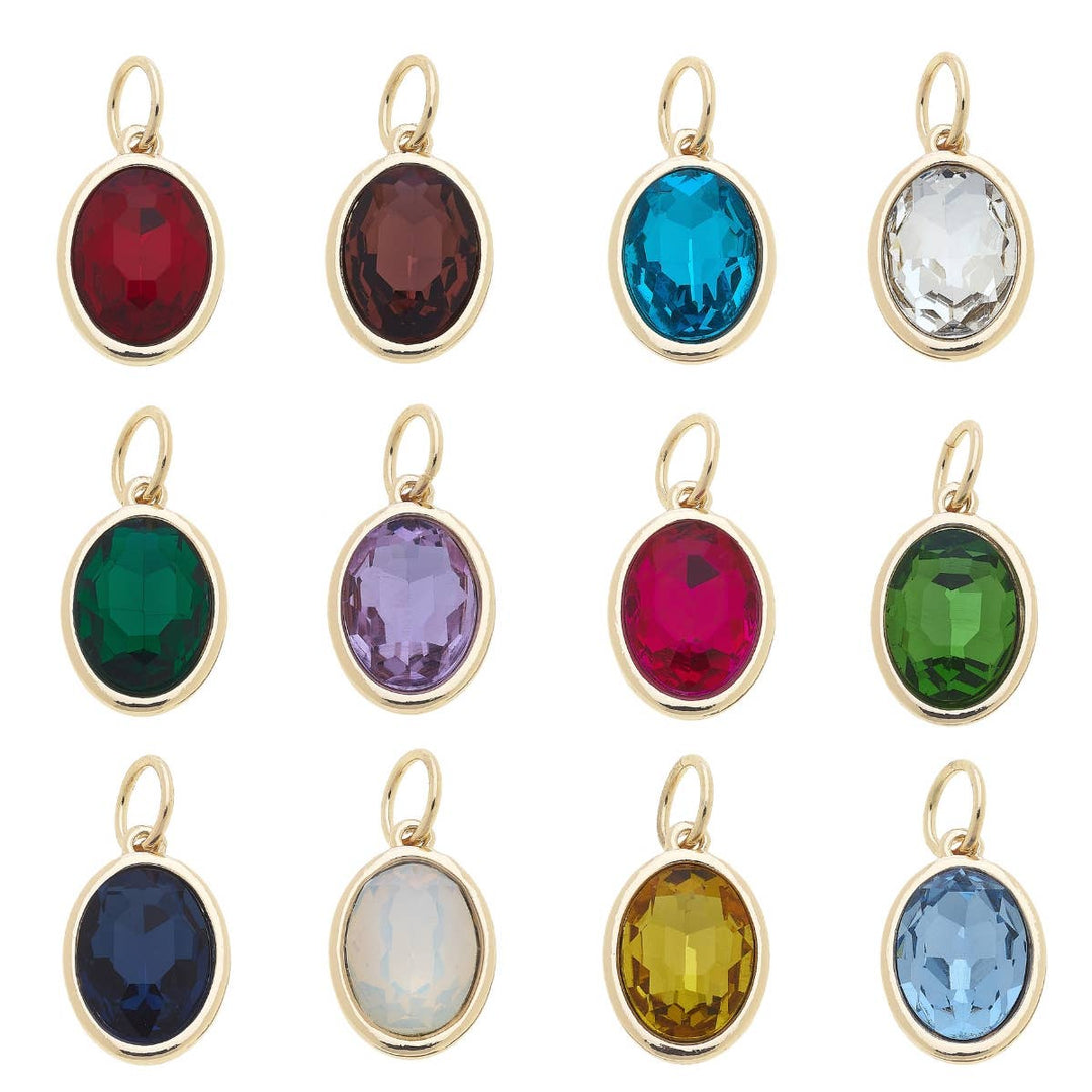 Depiction of each charm for each month of the year