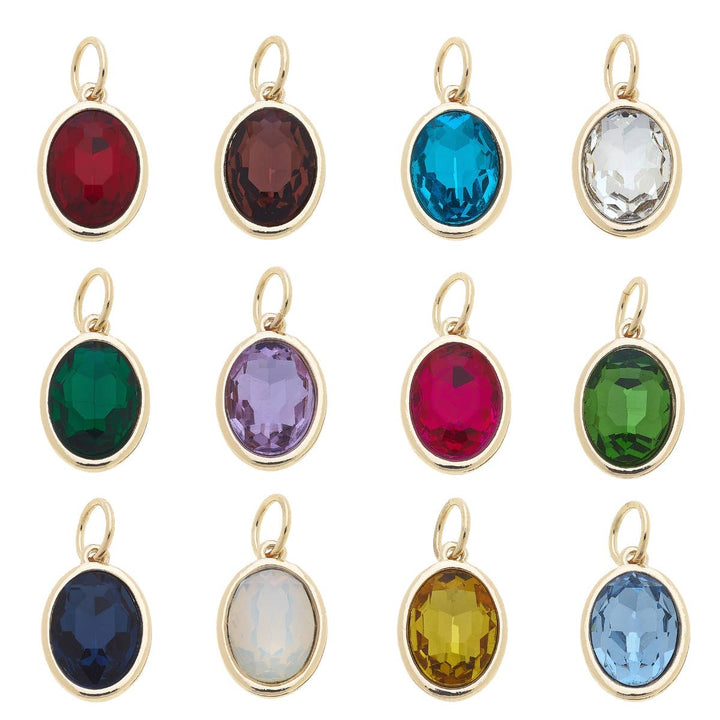 Depiction of each charm for each month of the year