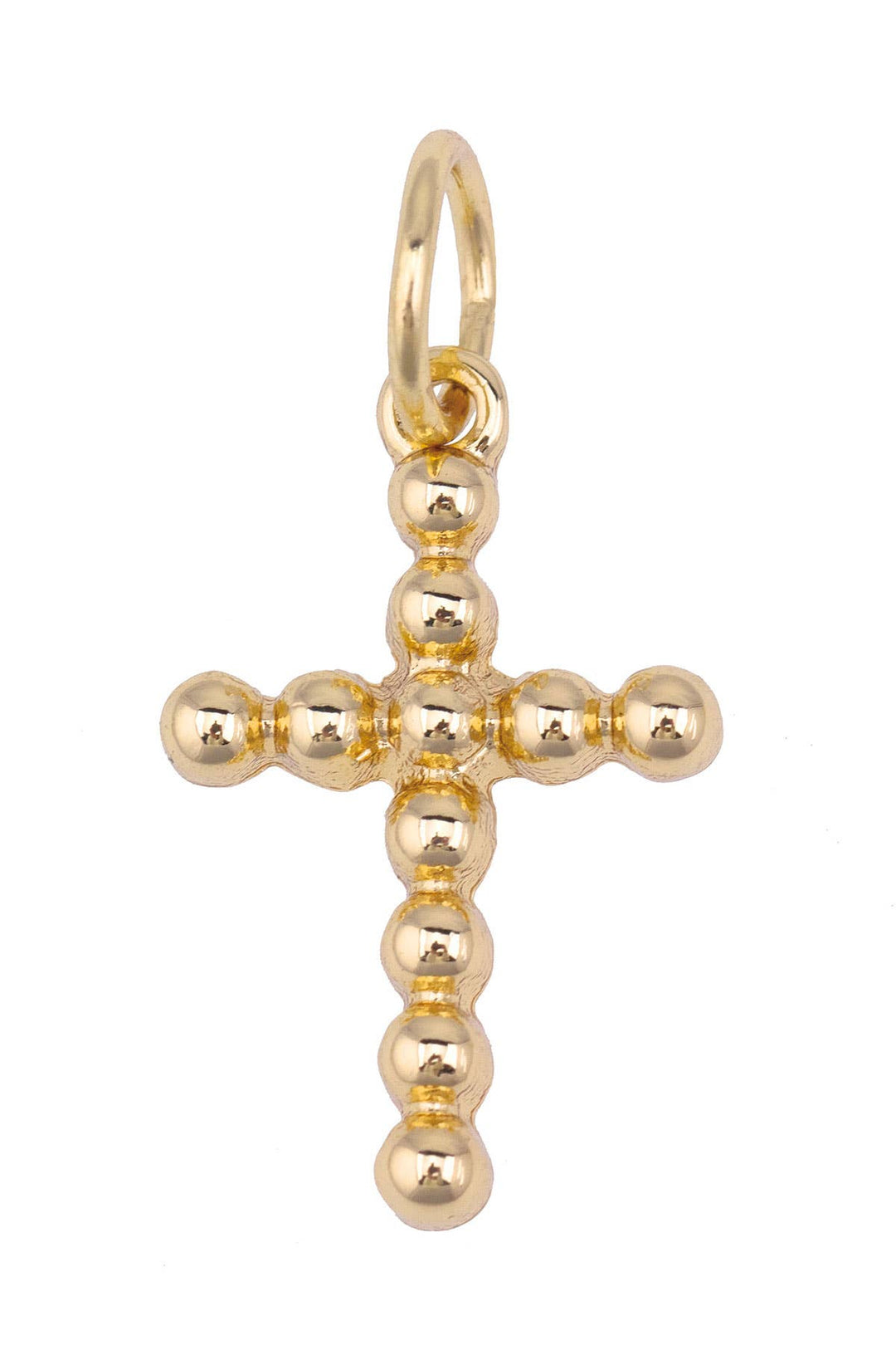 Gold cross charm