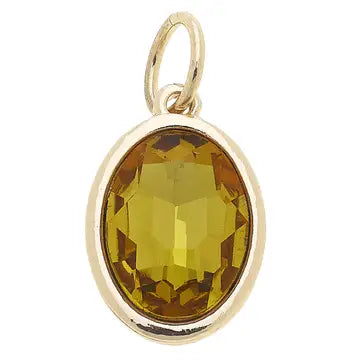 November charm with gold accent