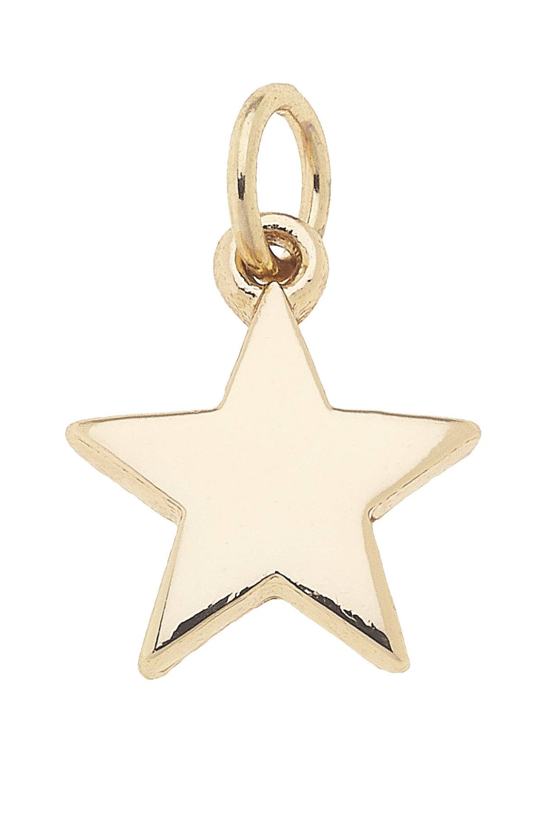 gold star shaped charm or pendant
